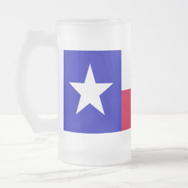 Caneca De Cerveja Vidro Jateado Texas Flag Beer Mug