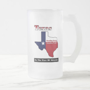 Caneca De Cerveja Vidro Jateado Texas Standong Strong