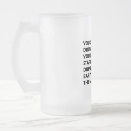 Caneca De Cerveja Vidro Jateado The Happy Drinker
