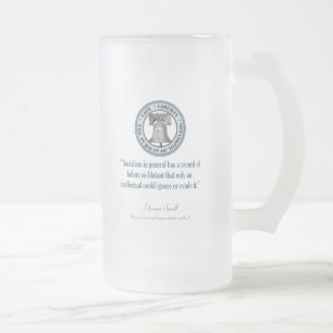 Caneca De Cerveja Vidro Jateado Thomas Sowell (Socialismo)