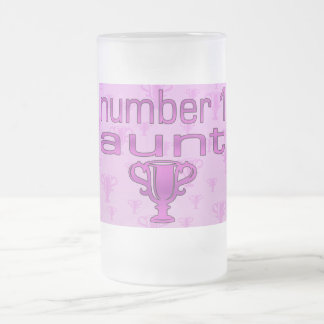Caneca De Cerveja Vidro Jateado Tia do número 1