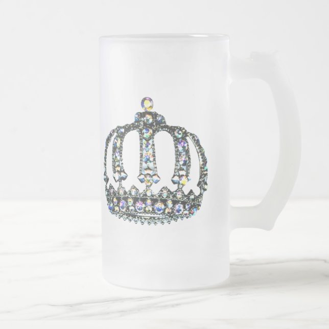 Caneca De Cerveja Vidro Jateado Tiara (Direita)