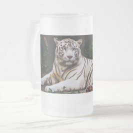 Caneca De Cerveja Vidro Jateado Tigre