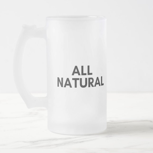 Caneca De Cerveja Vidro Jateado todas as naturais (Esquerda)