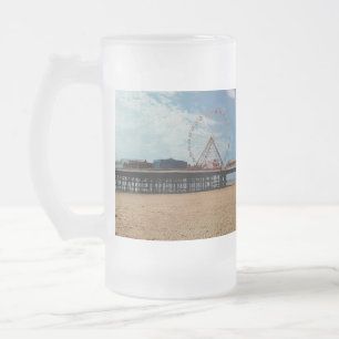 Caneca De Cerveja Vidro Jateado Torre Blackpool