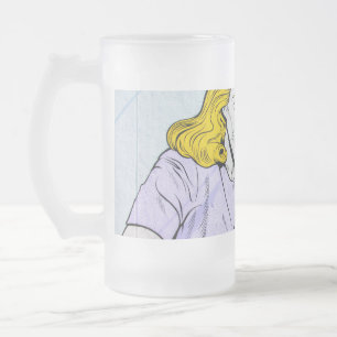 Caneca De Cerveja Vidro Jateado tremor de amor zombie