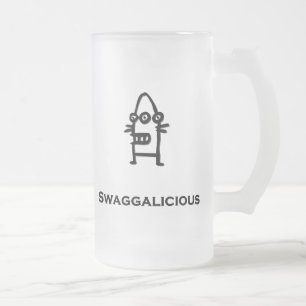 Caneca De Cerveja Vidro Jateado Três Olhos Bot Swaggalicious