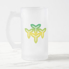 Caneca De Cerveja Vidro Jateado Trilâmina Gótica