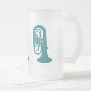 Caneca De Cerveja Vidro Jateado Triple Tuba Mug