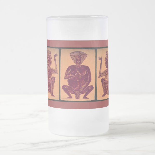 Caneca De Cerveja Vidro Jateado Triptych (Centro)