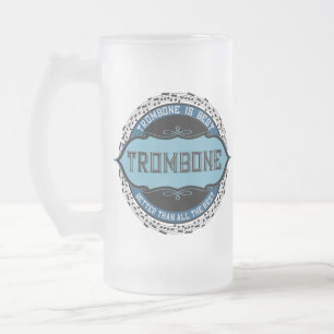 Caneca De Cerveja Vidro Jateado Trombone é o melhor