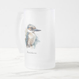 Caneca De Cerveja Vidro Jateado True Blue Kookaburra, personalizado