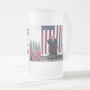 Caneca De Cerveja Vidro Jateado Trump 2024 Devolva a América