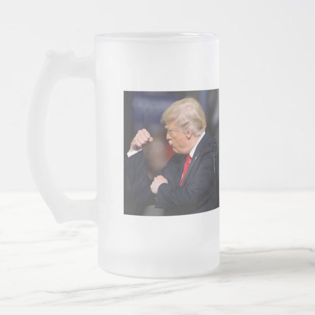 Caneca De Cerveja Vidro Jateado Trump 2024 - The Excelente American Comeback (Esquerda)
