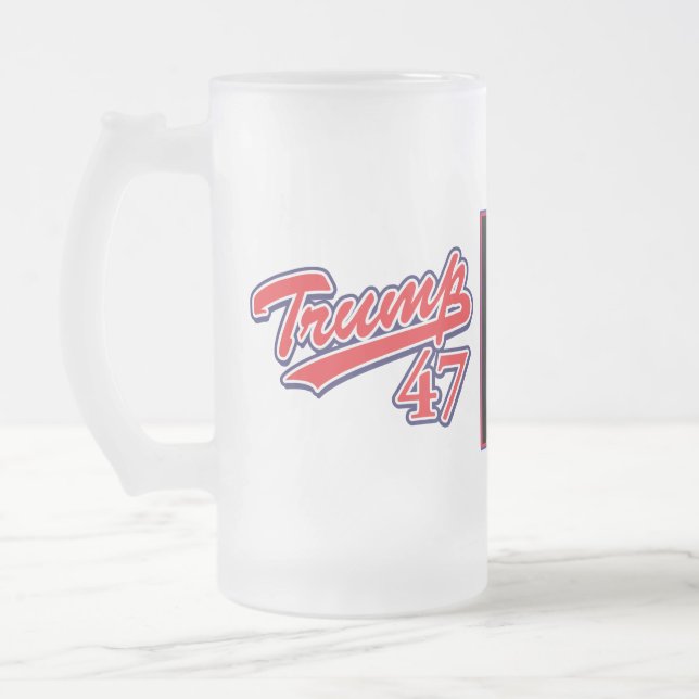 Caneca De Cerveja Vidro Jateado Trump Miss Me Ainda (Esquerda)