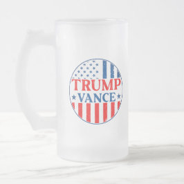 Caneca De Cerveja Vidro Jateado Trump Vance