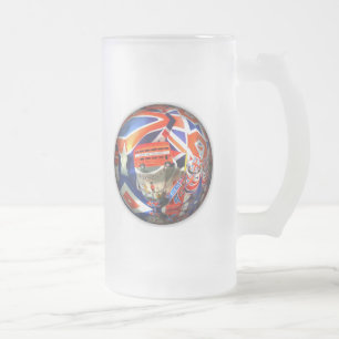 Caneca De Cerveja Vidro Jateado Turismo britânico