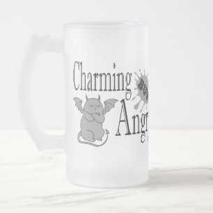 Caneca De Cerveja Vidro Jateado Uma citação engraçada e encantadora do gato maldit