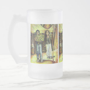 Caneca De Cerveja Vidro Jateado Uma Fase de ChapeI Sistina de um ChaIIenge