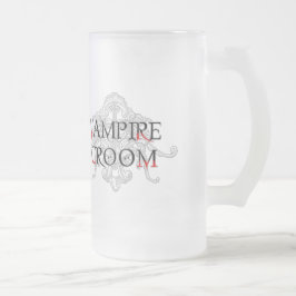 Caneca De Cerveja Vidro Jateado Vamire Groom Mug