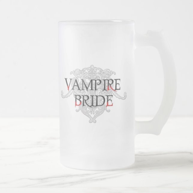 Caneca De Cerveja Vidro Jateado Vampire Bride (Direita)