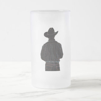 Caneca De Cerveja Vidro Jateado vaqueiro