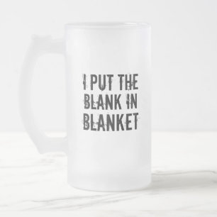 Caneca De Cerveja Vidro Jateado vazio no cobertor