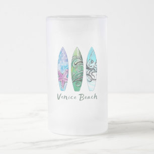 Caneca De Cerveja Vidro Jateado Venice Beach California Surfboards