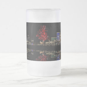 Caneca De Cerveja Vidro Jateado Ver Dupla Cama De Vidro Do Fosco Sdc