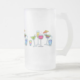 CANECA DE CERVEJA VIDRO JATEADO VIDRAÇAS DE COCKTAIL FOSCOS
