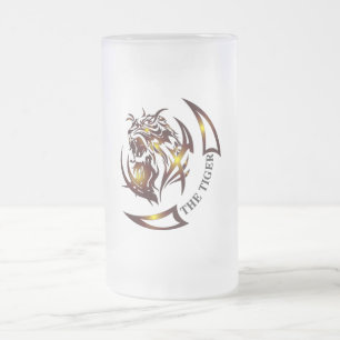 Caneca De Cerveja Vidro Jateado Vidro da cerveja TIGER