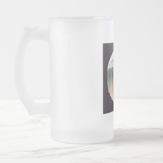 Caneca De Cerveja Vidro Jateado Vidro De Cerveja Delgado (Esquerda)