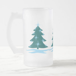 Caneca De Cerveja Vidro Jateado Vidro de cerveja festiva de NatalVidro de cerveja