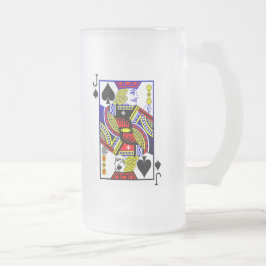 Caneca De Cerveja Vidro Jateado Vidro de cerveja inoperante do fosco de Jack