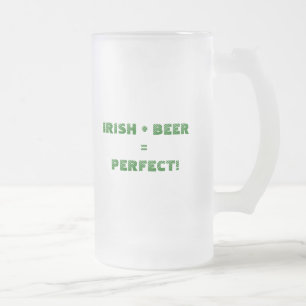 Caneca De Cerveja Vidro Jateado Vidro de cerveja irlandês