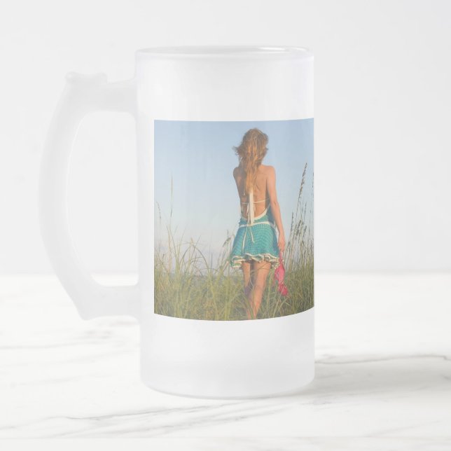 Caneca De Cerveja Vidro Jateado Vidro de fosco (Esquerda)