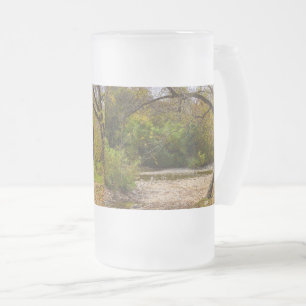 Caneca De Cerveja Vidro Jateado Vidro de Fosco em Círculo