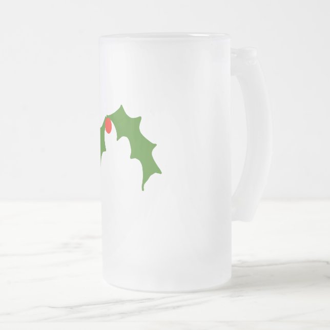 CANECA DE CERVEJA VIDRO JATEADO VIDRO DE FOSCO GENOMA DE VIDRO GENOMA DA CARTONAGE (Frente Esquerda)