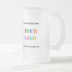 Caneca De Cerveja Vidro Jateado Vidro de texto personalizado do logotipo da sua em