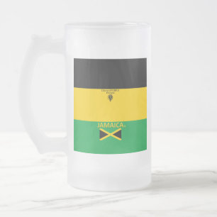 Caneca De Cerveja Vidro Jateado Vidro do Fosco Jamaica