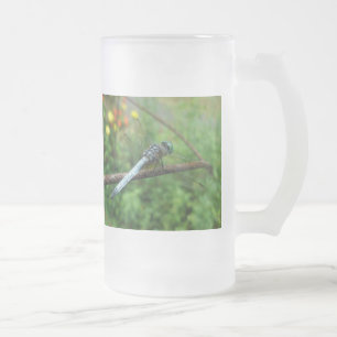 Caneca De Cerveja Vidro Jateado Vidro dos Itens de Coordenada da Dragonfly Azul