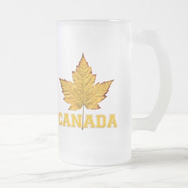 Caneca De Cerveja Vidro Jateado Vidros da lembrança de Canadá do time do colégio (Direita)