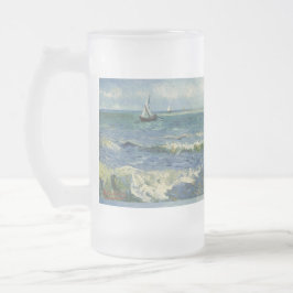 Caneca De Cerveja Vidro Jateado Vintage Seascape perto de Les Saintes-Maries-de-la