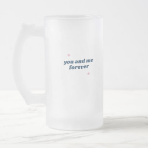 Caneca De Cerveja Vidro Jateado Você e eu sempre citamos casamento