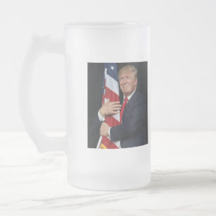 Caneca De Cerveja Vidro Jateado Você já sente minha falta - Trump