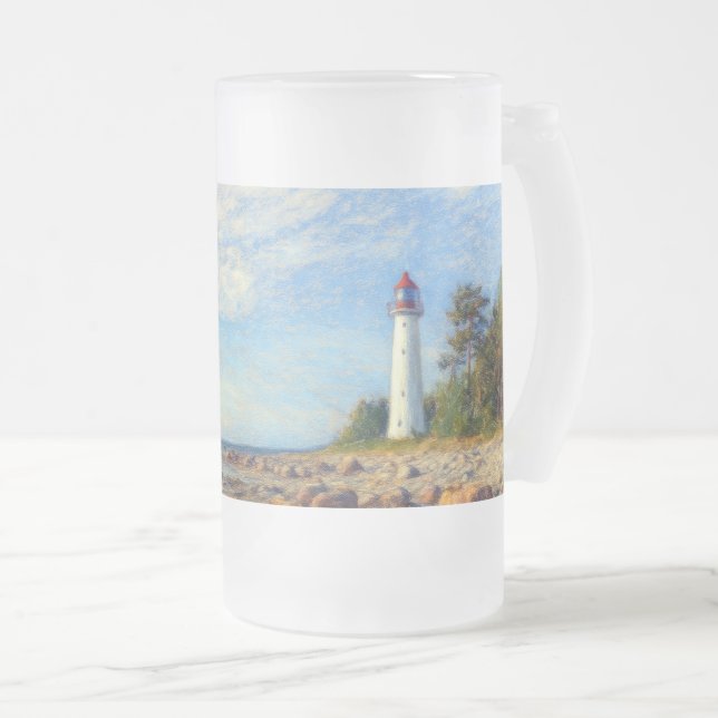 Caneca De Cerveja Vidro Jateado Vormsi Stillness (Frente Esquerda)