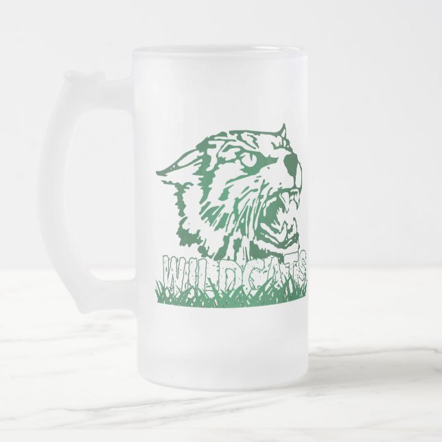 Caneca De Cerveja Vidro Jateado Wayland Union Wildcats #4 (Esquerda)