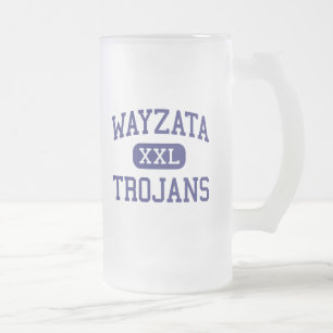 Caneca De Cerveja Vidro Jateado Wayzata - Trojan - alto - Minneapolis Minnesota
