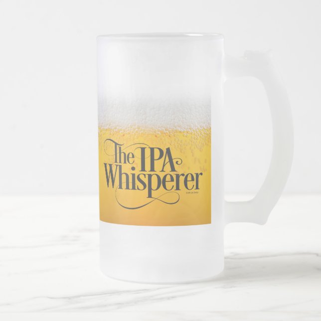 Caneca De Cerveja Vidro Jateado Whisperer de IPA (Direita)