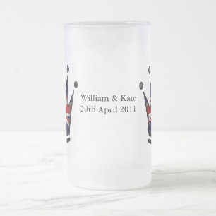 Caneca De Cerveja Vidro Jateado William & Kate - 29 de abril de 2011